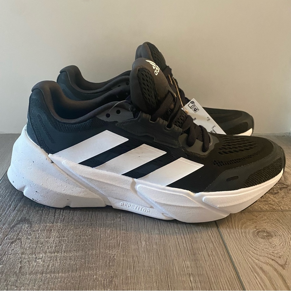 New Adidas Men's Adistar Running Shoes Black White GX2995 Size 7.5 - Picture 4 of 8